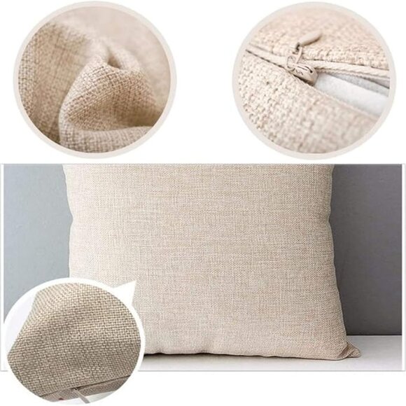 Sunflower & Buffalo Plaid Pillow Covers | 18x18” Farmhouse Decor Set of 4 - Picture 2 of 4